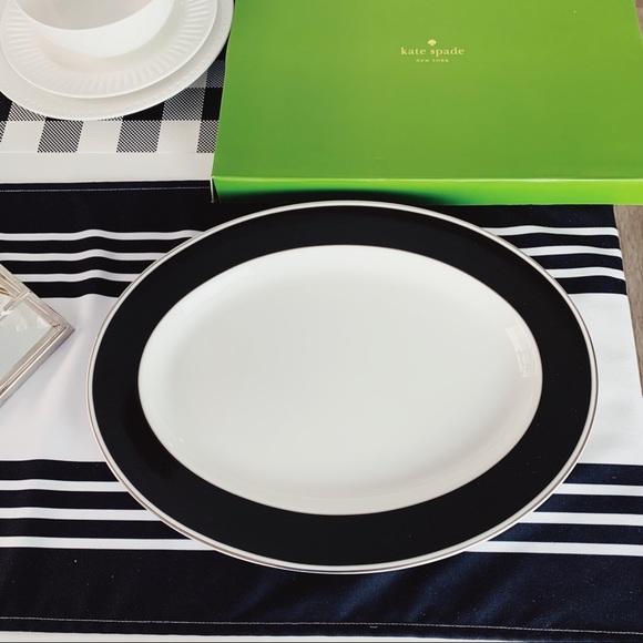 Kate Spade New York Sadie Street Black Platter - Picture 7 of 12
